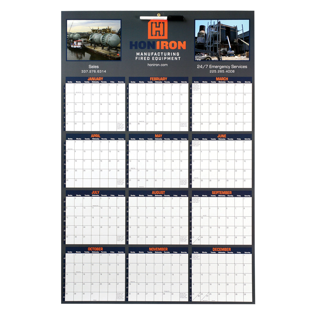 Custom Imprinted Single Sheet Wall Calendars Coronado Binding Systems