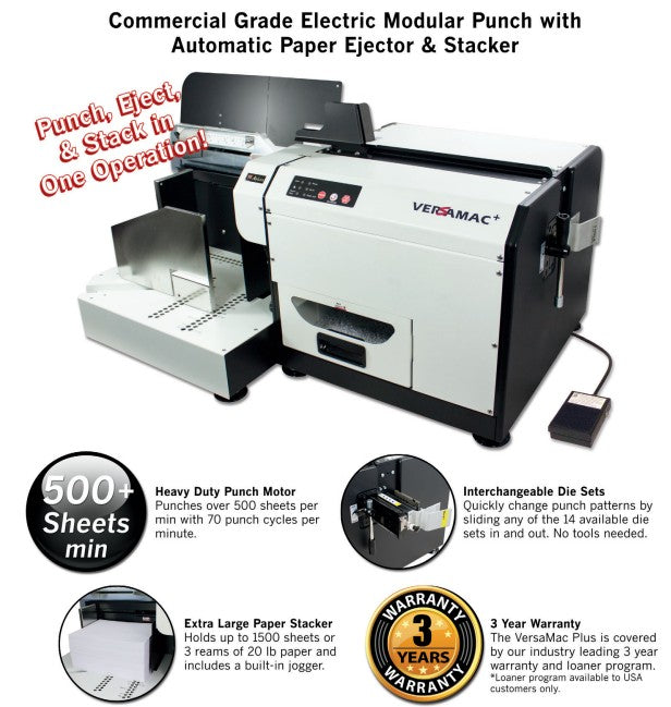 VersaMac+ High-Volume Automatic Modular Punch &amp; Stacker