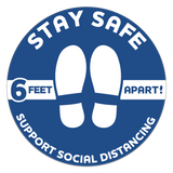 Stay Safe Floor Decals