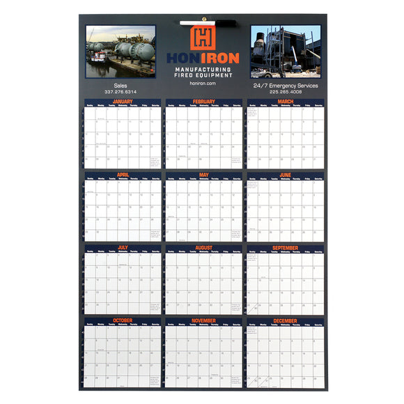 Custom Imprinted Single Sheet Wall Calendars